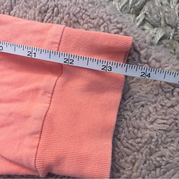 Victoria’s Secret PINK Salmon Orange Logo Long Sleeve Sweater - Picture 6 of 8